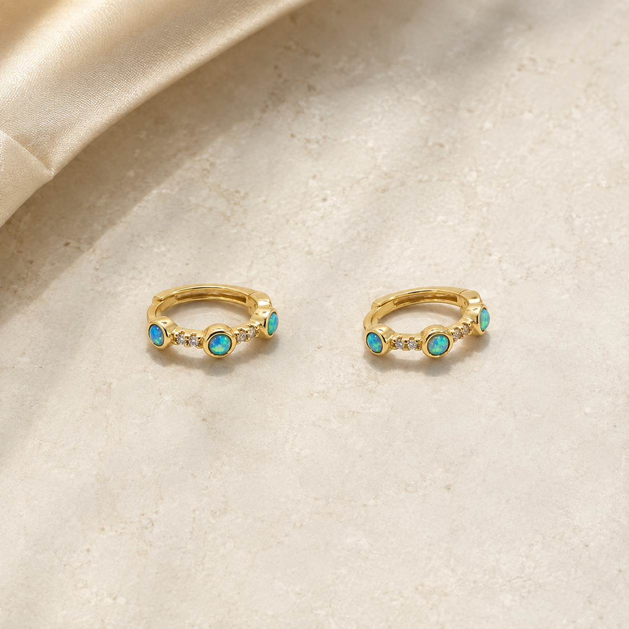Maris Opal Hoops