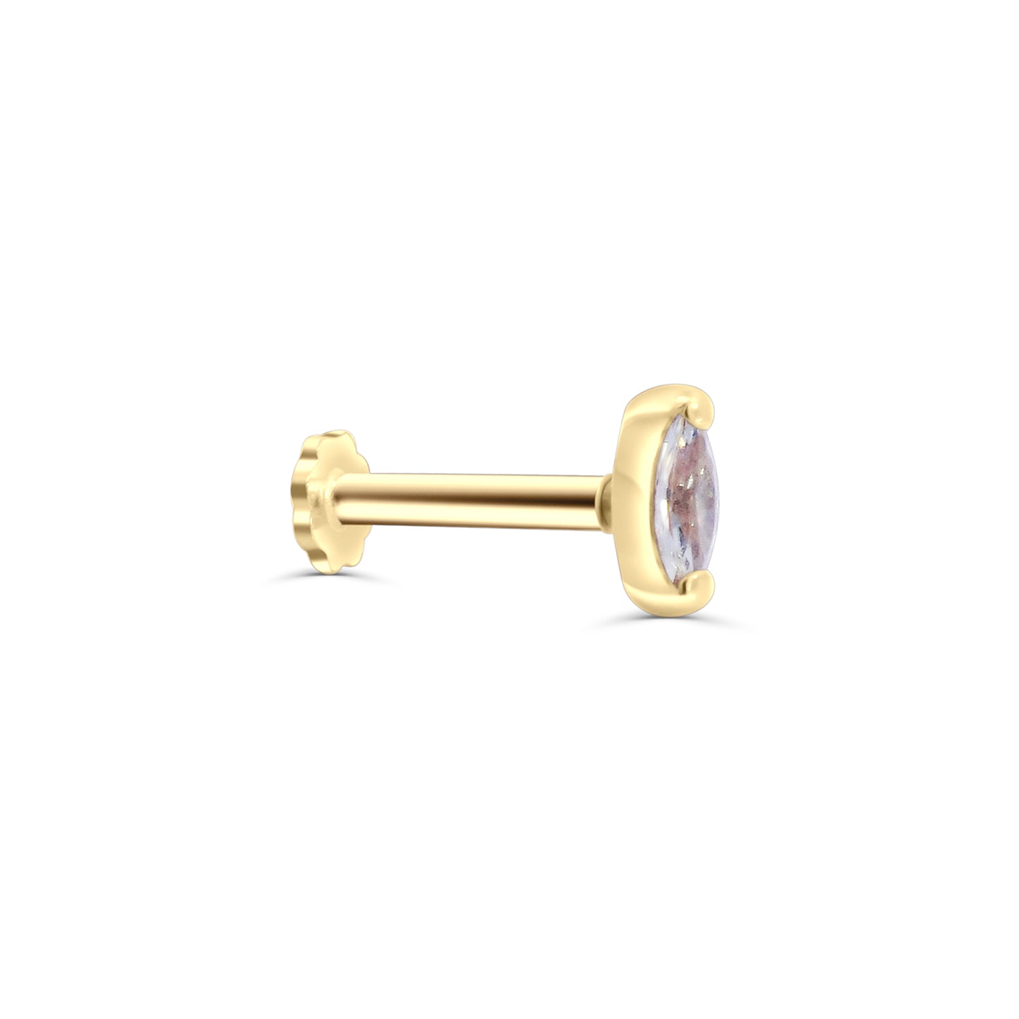 Marquise CZ Screw Piercing