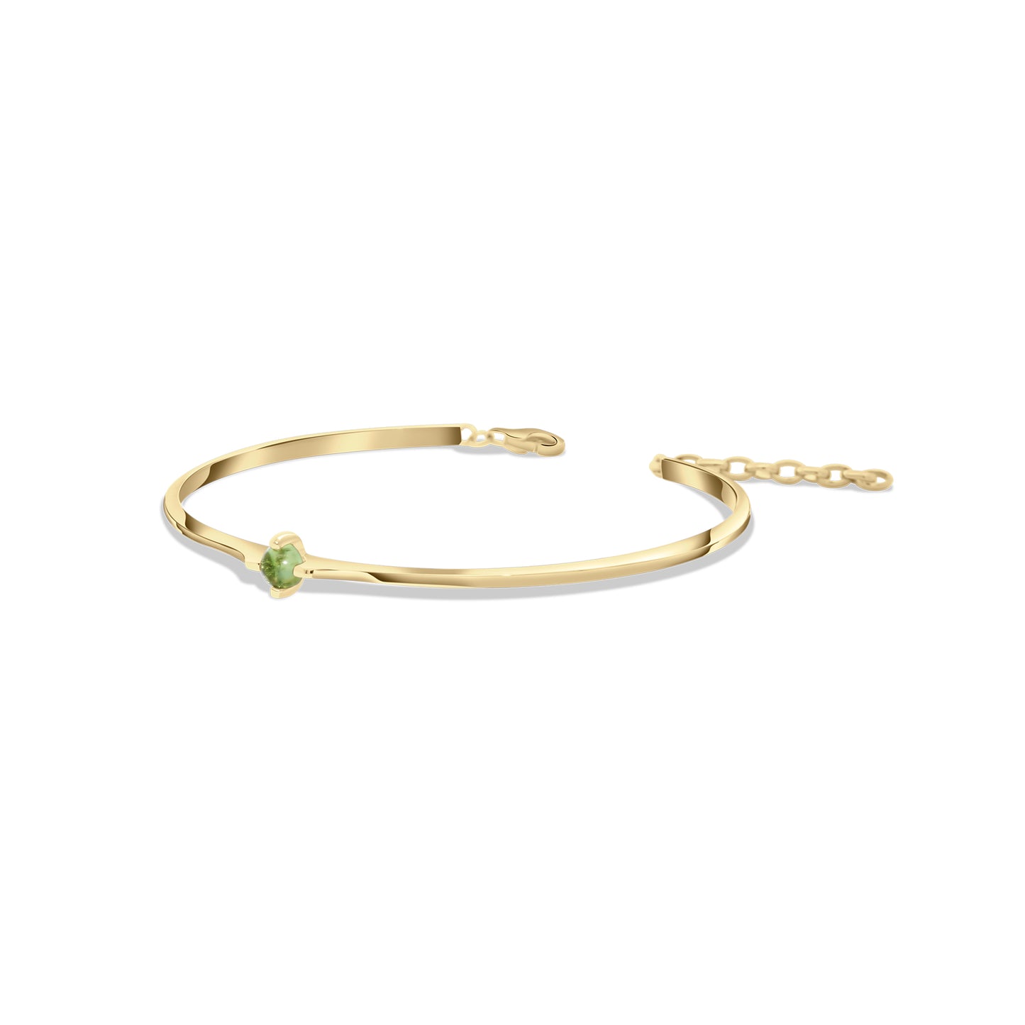 Bracelet jonc Millie péridot