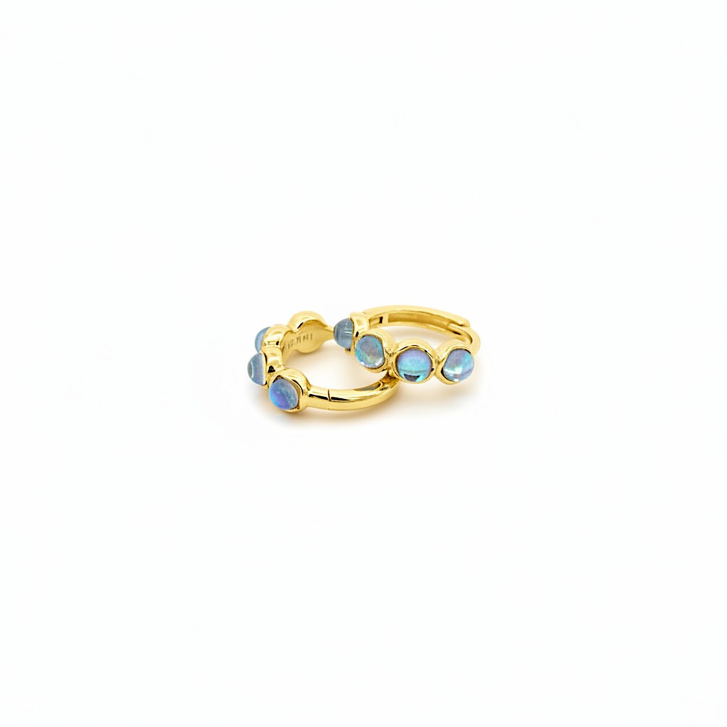 Moonstone Hoops