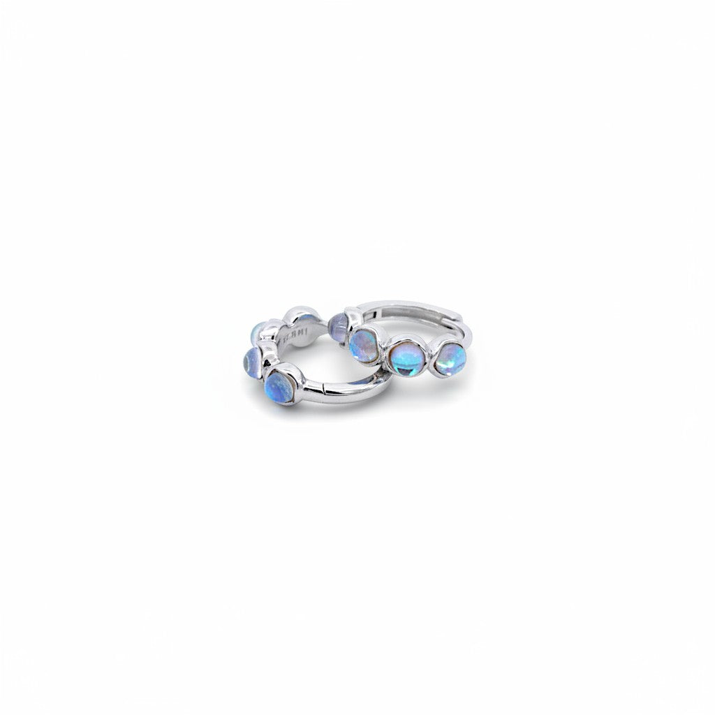 Moonstone Hoops