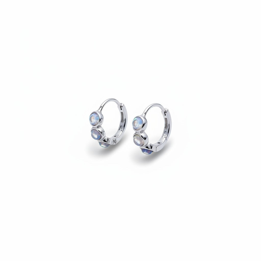 Moonstone Hoops