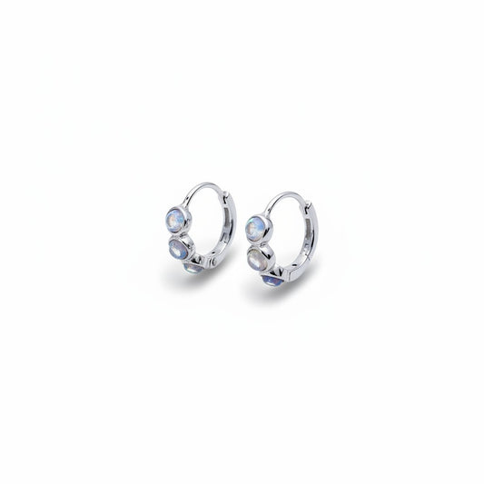 Moonstone Hoops