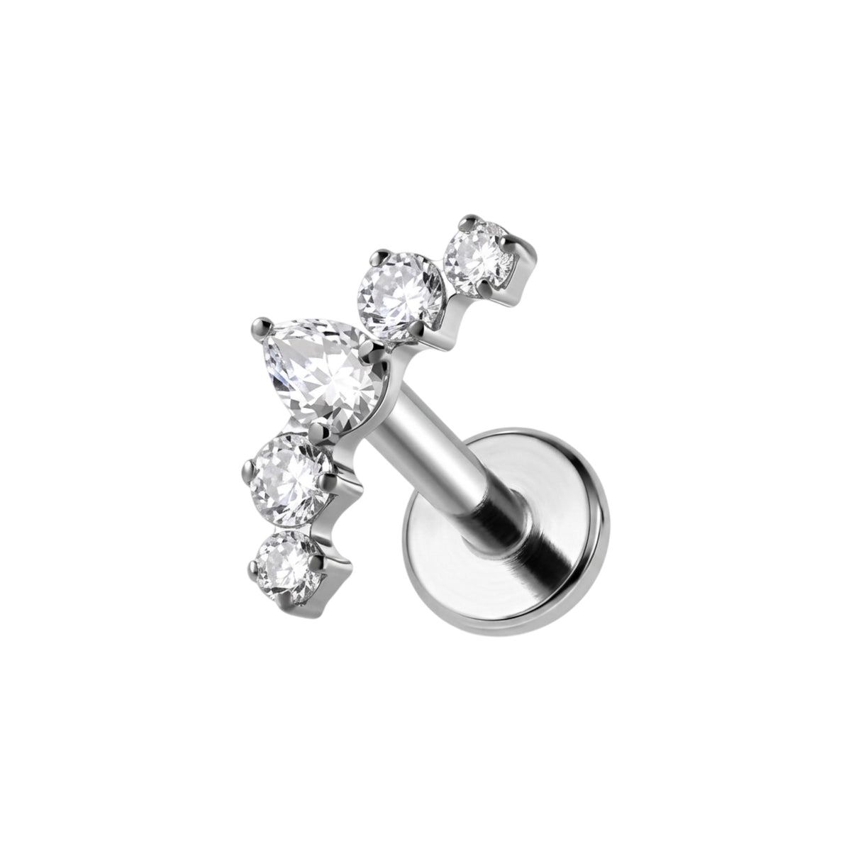 Nemi Cluster Flat Back Piercing