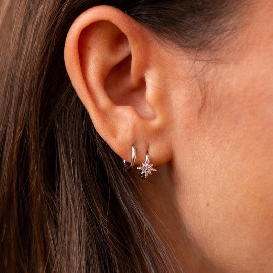 Noel CZ Mini Hoops