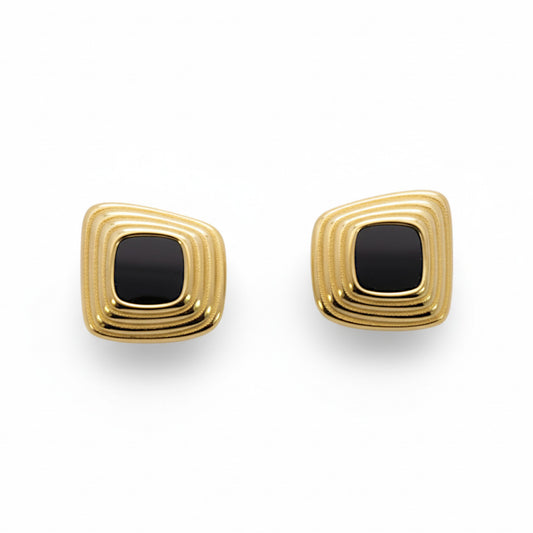 Noir Gold Studs