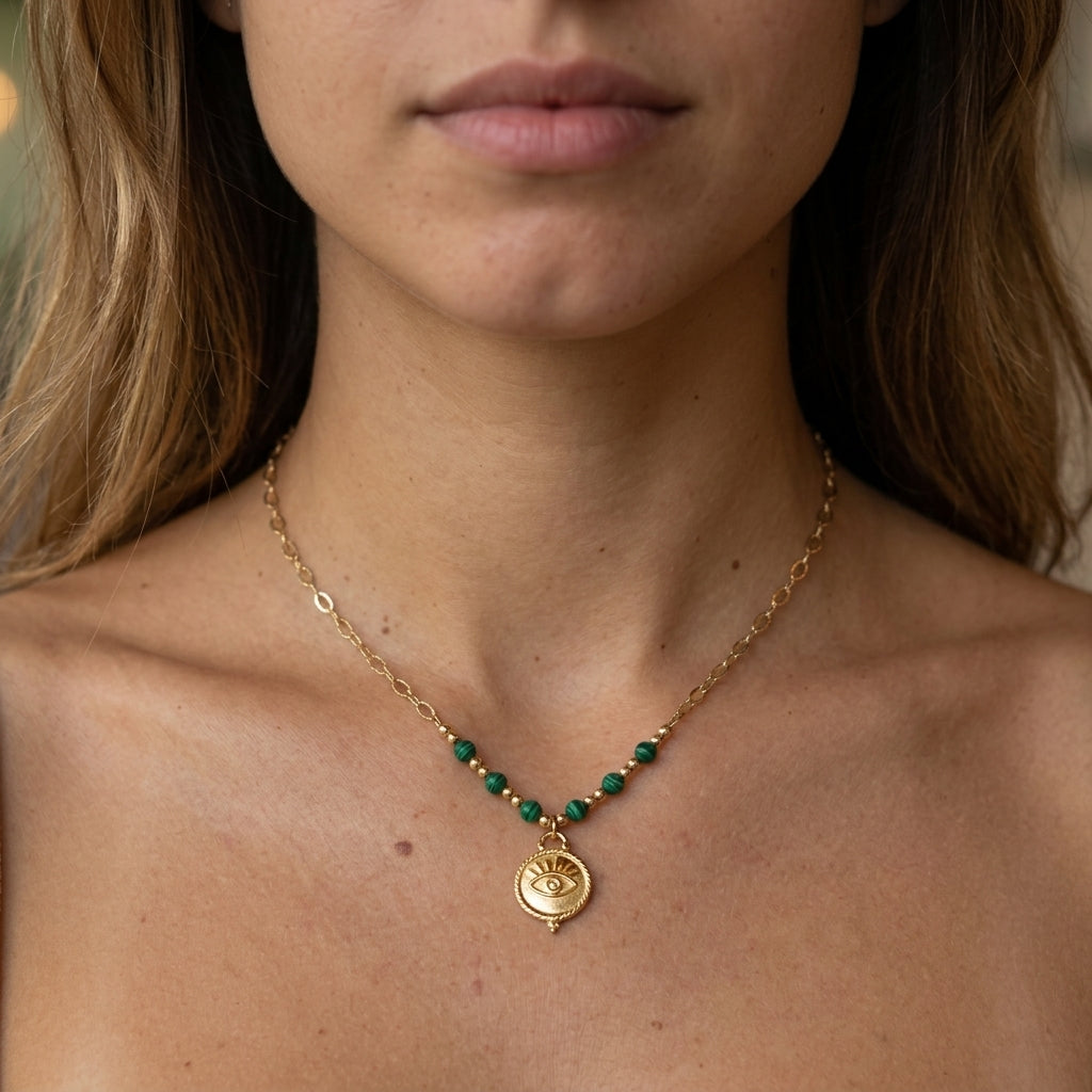 Collier en or Œil d'Oracle