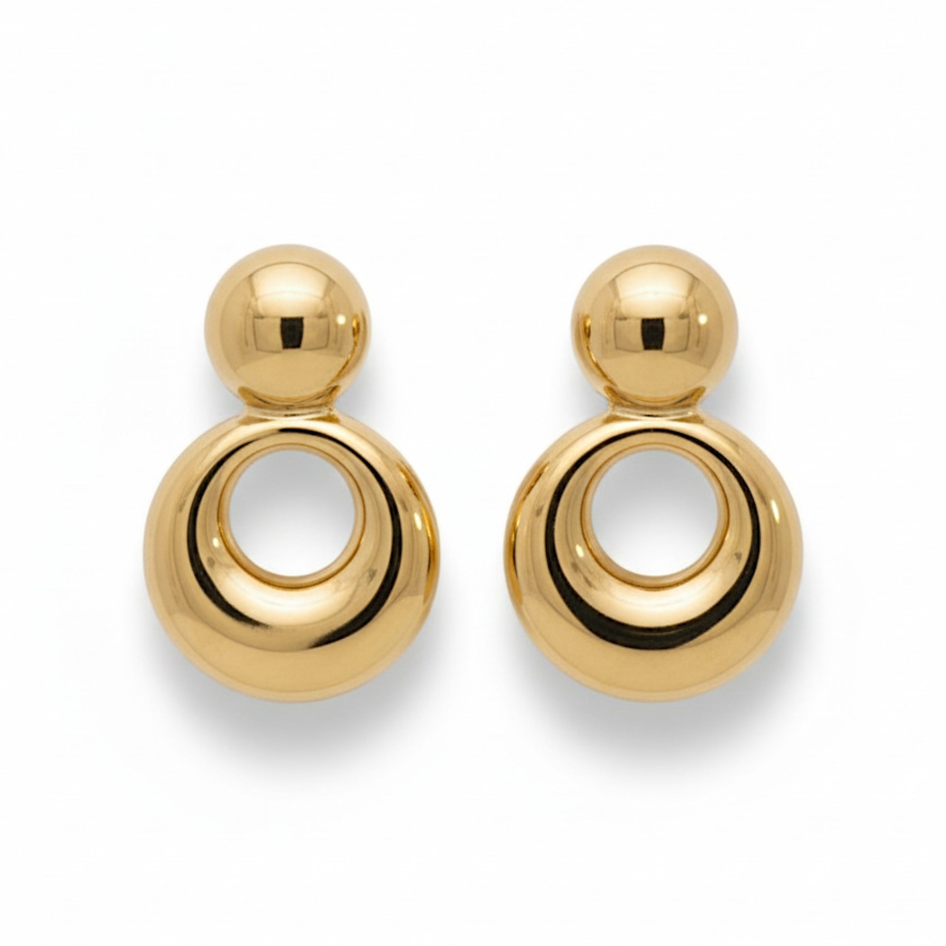 Boucles d'oreilles Orbit en or