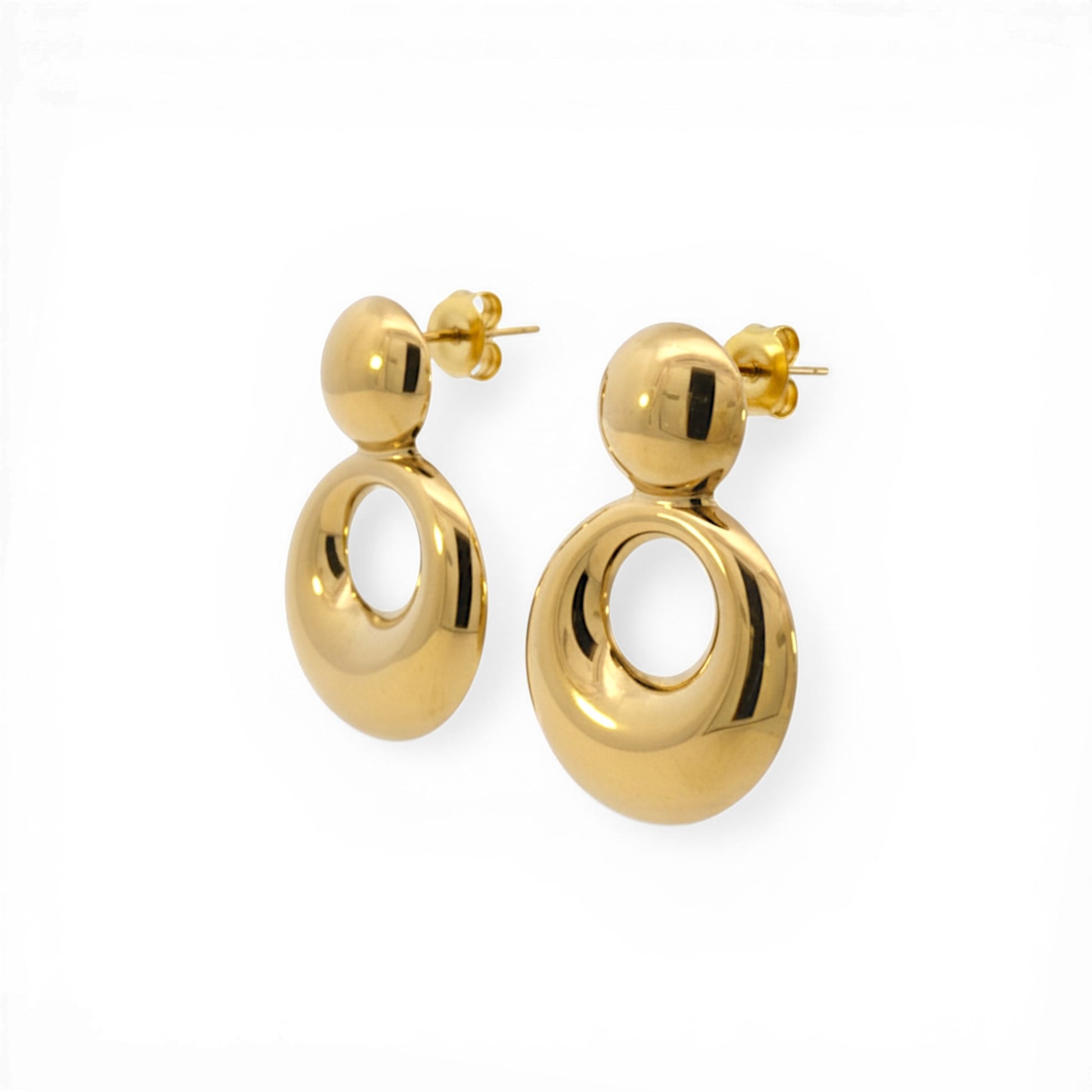 Boucles d'oreilles Orbit en or