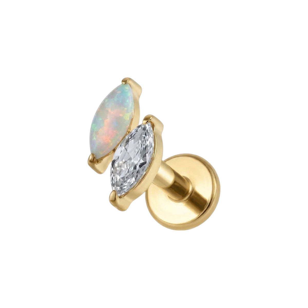 Orlena Opal Flat Back Piercing