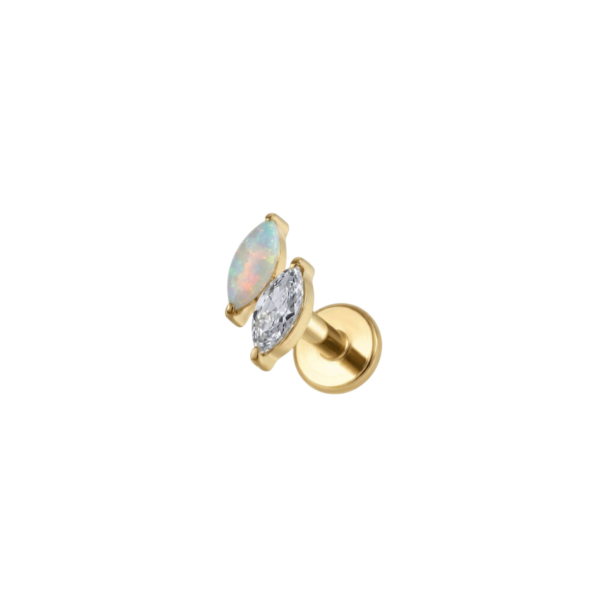 Orlena Opal Flat Back Piercing
