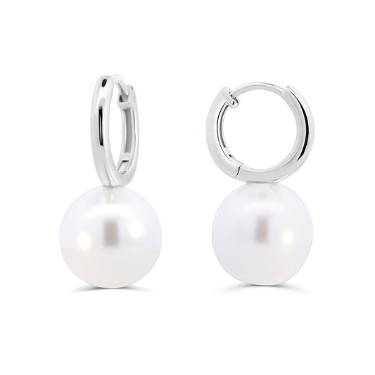 Paige Pearl Hoop Earrings