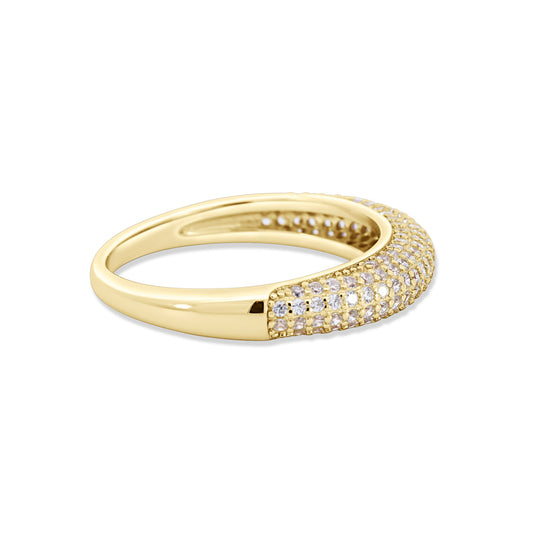 Bague Dôme Pavée