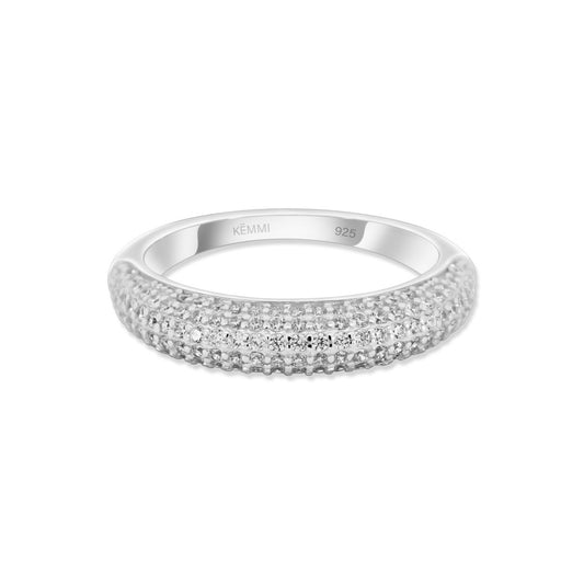 Bague Dôme Pavée