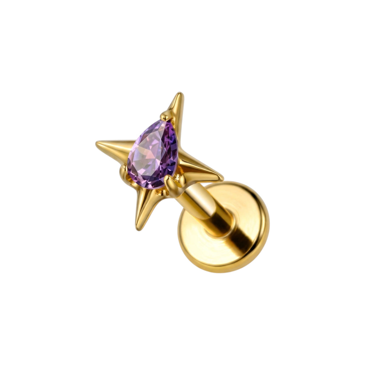 Star Flat Back Piercing