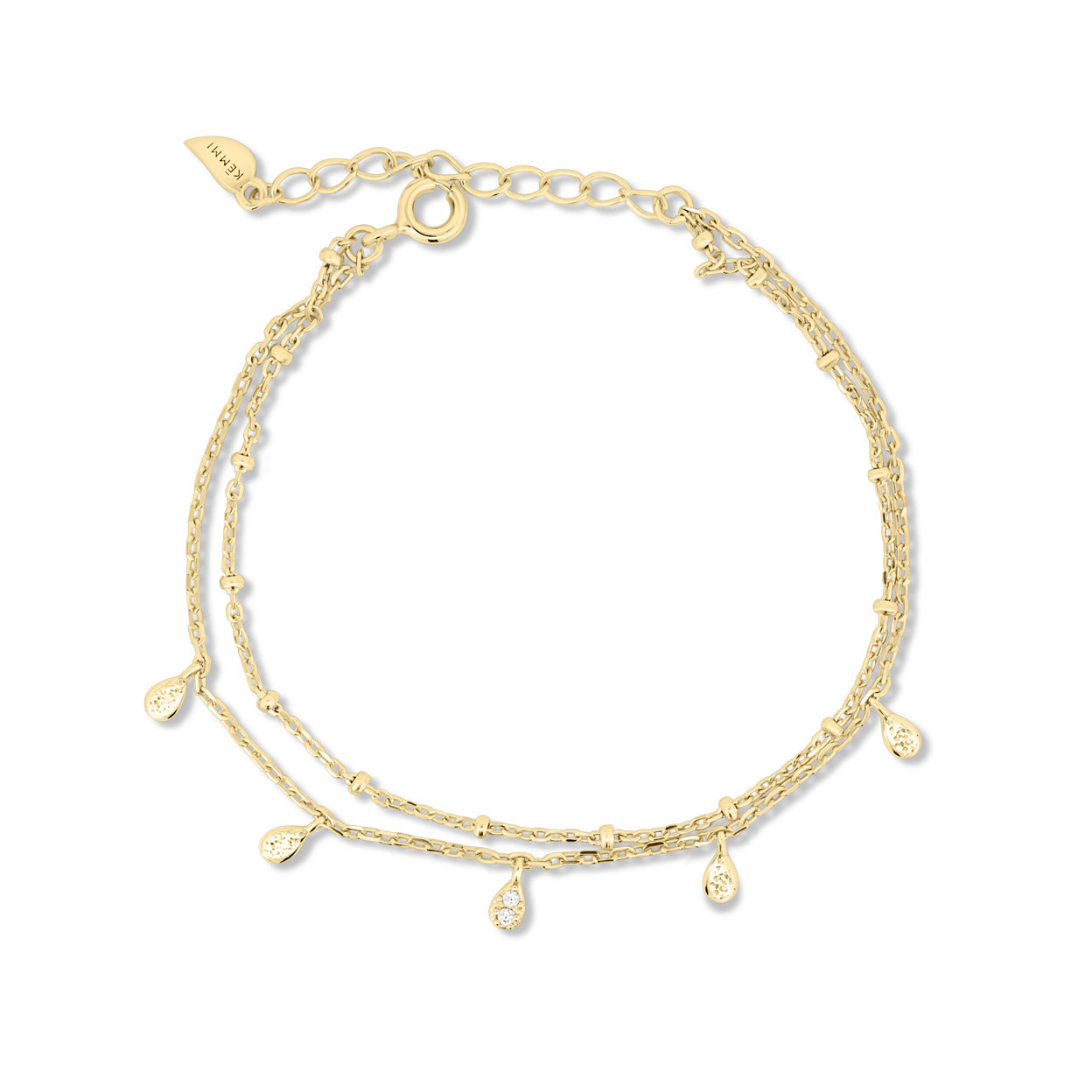 Bracelet superposé de rivière