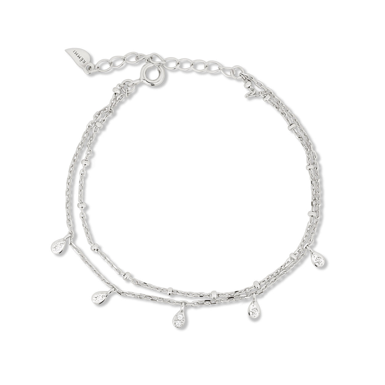 Bracelet superposé de rivière