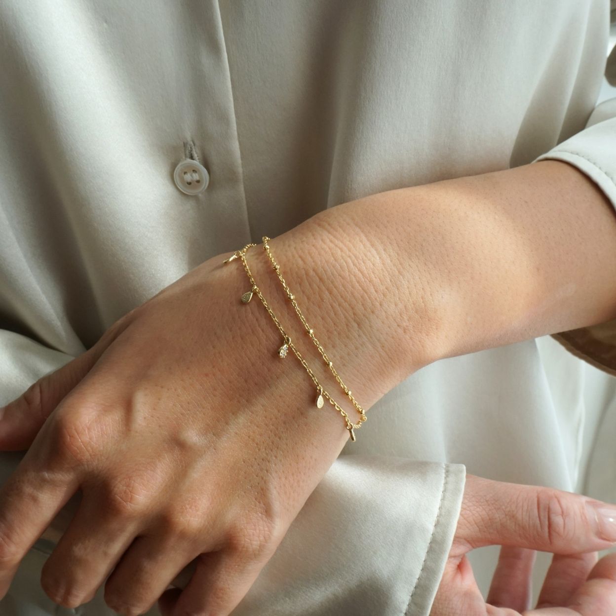 Bracelet superposé de rivière