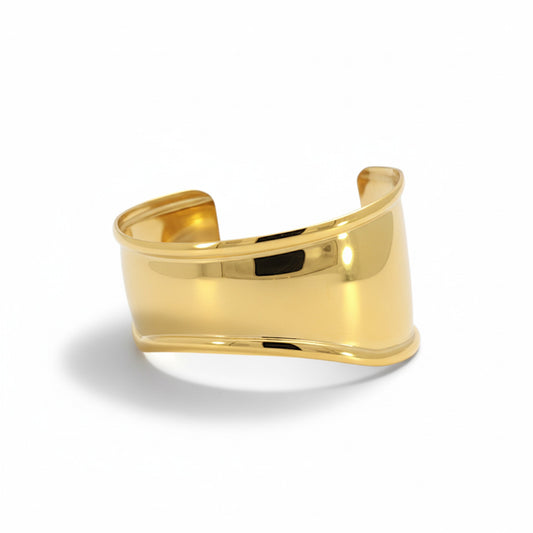 Scuplt Gold Cuff