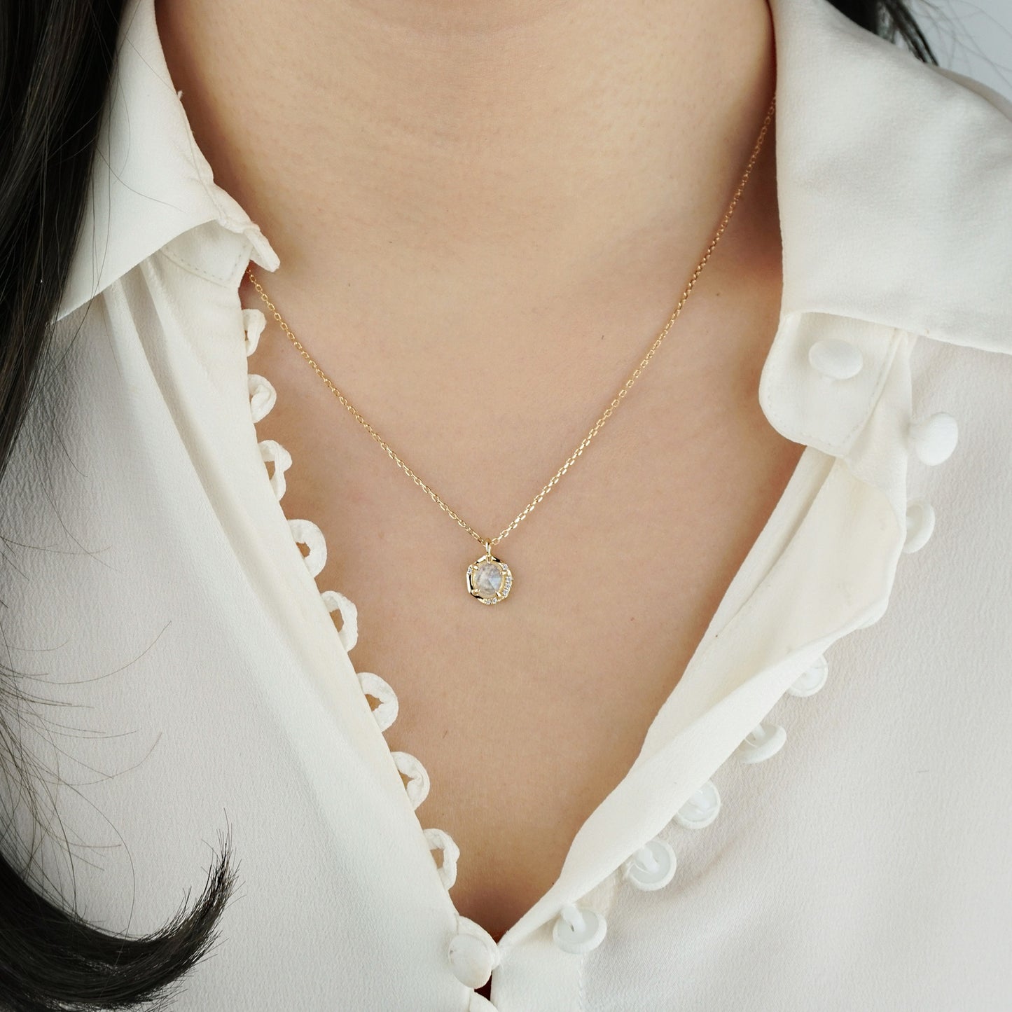 Collier en pierre de lune Skylar