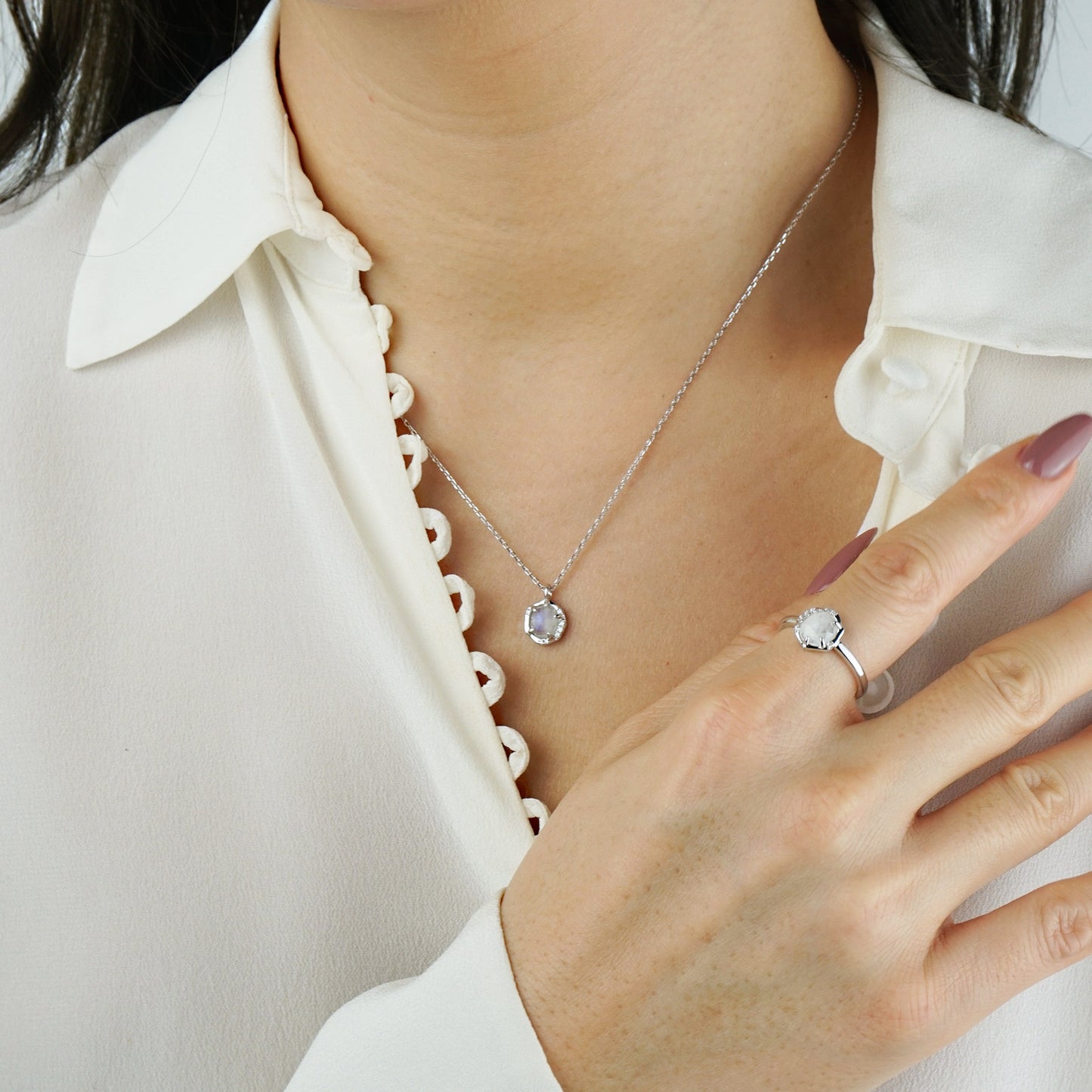 Collier en pierre de lune Skylar