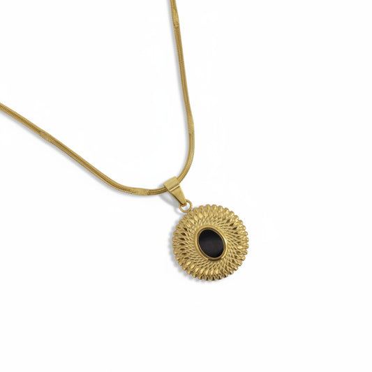Collier en onyx solaire