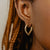 Solid Gold Bold Ace Hoops