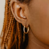 Solid Gold Basic Hoops 14mm