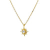 star moonstone necklace pendant moonstone synthetic gold vermeil kemmi collection boho chic