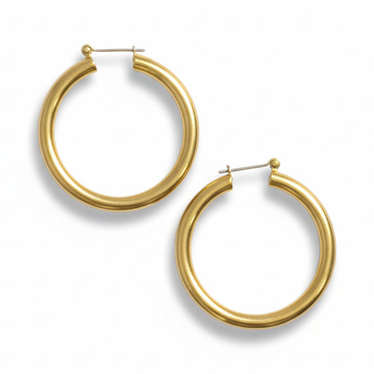 Volume Gold Hoops