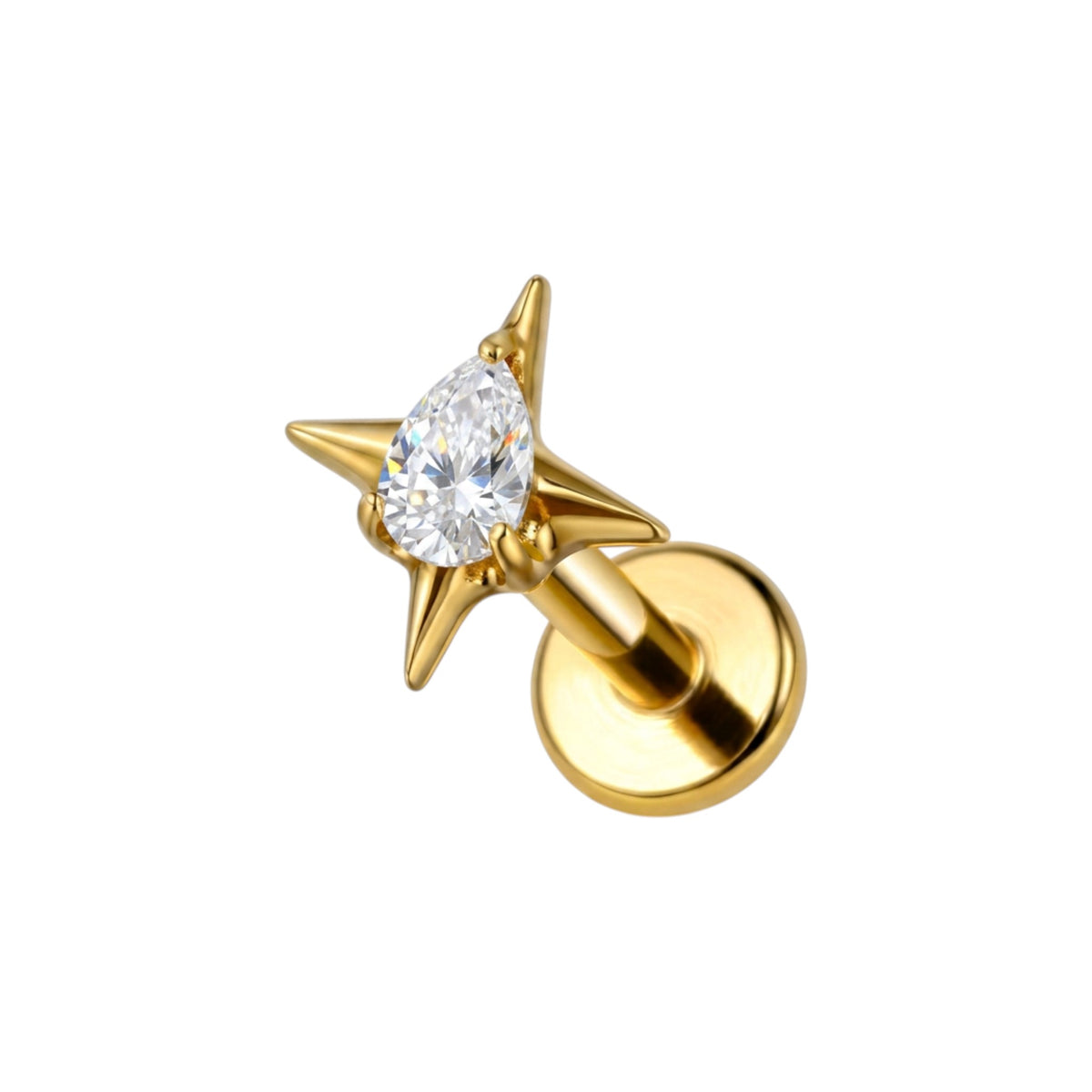 Star Flat Back Piercing