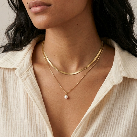 Dual Flow Pearl Necklace