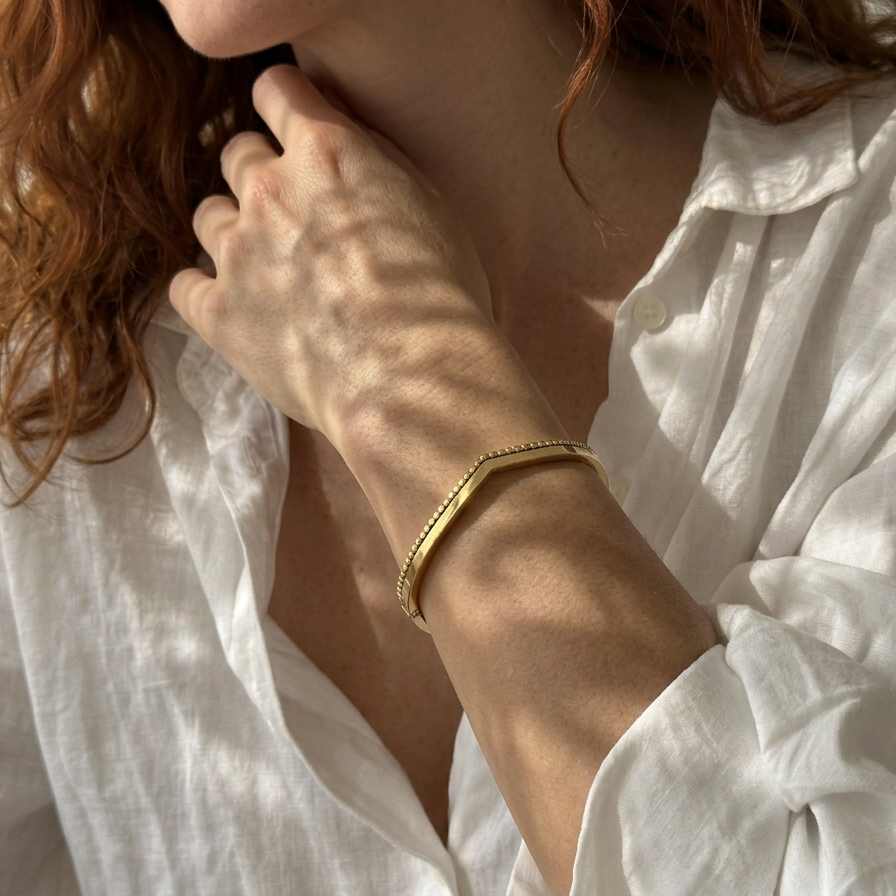 Edge Gold Cuff