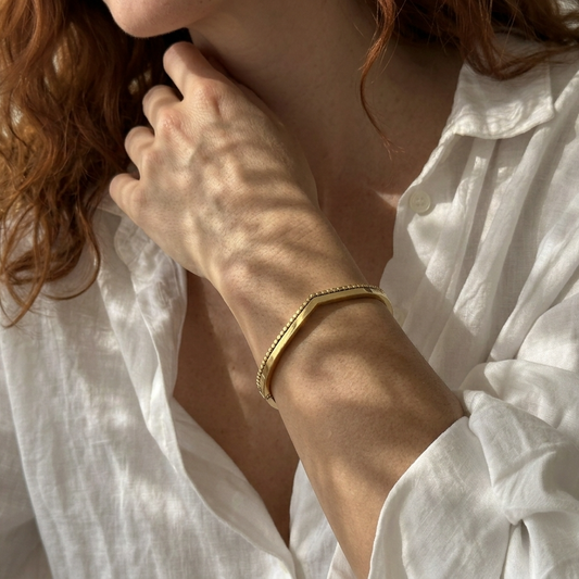Edge Gold Cuff