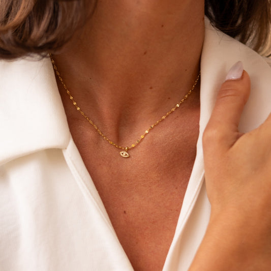 Eye CZ Necklace