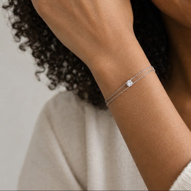 Lumiere Double Chain Bracelet