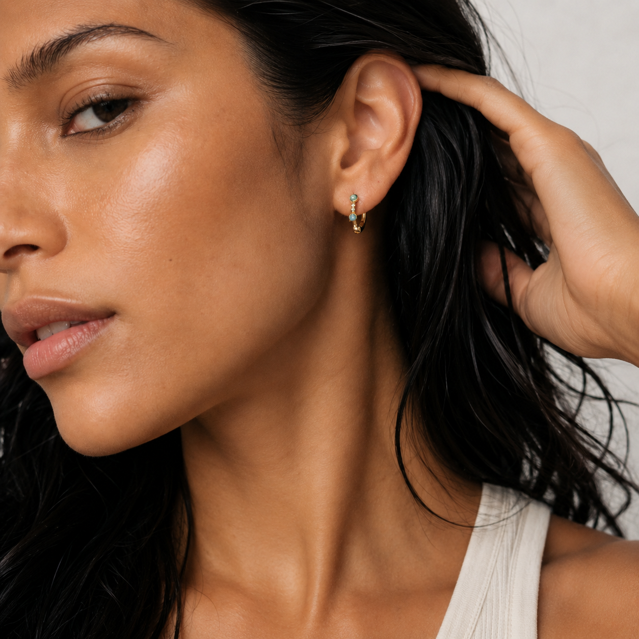 Maris Opal Hoops