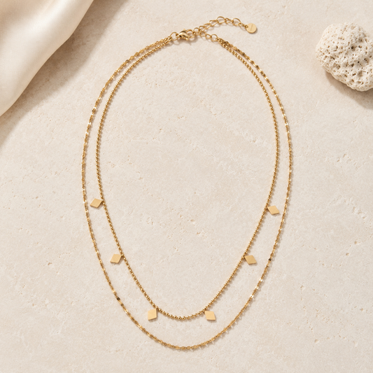 Collier à plusieurs rangs Mira