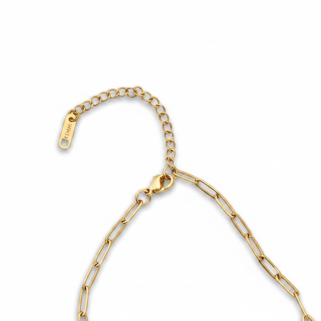 Paperclip Necklace Chain 18k Stainless Steel