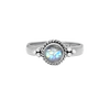sterling silver ring handmade moonstone semi precious boho chic jewelry kemmi collection