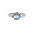 bague en argent sterling fait main pierre de lune semi précieuse bijoux boho chic collection kemmi