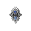 bague en argent sterling de style déclaration double pierres de lune bijoux bohème chic collection kemmi