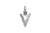 Men's arrow head silver pendant modern style accessory jewelry Kemmi Collection
