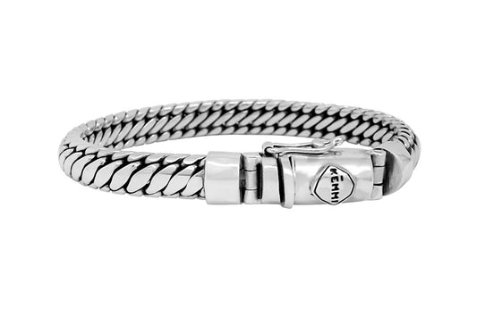 bracelet en argent sterling pour homme moderne classique accessoire fait main collection kemmi
