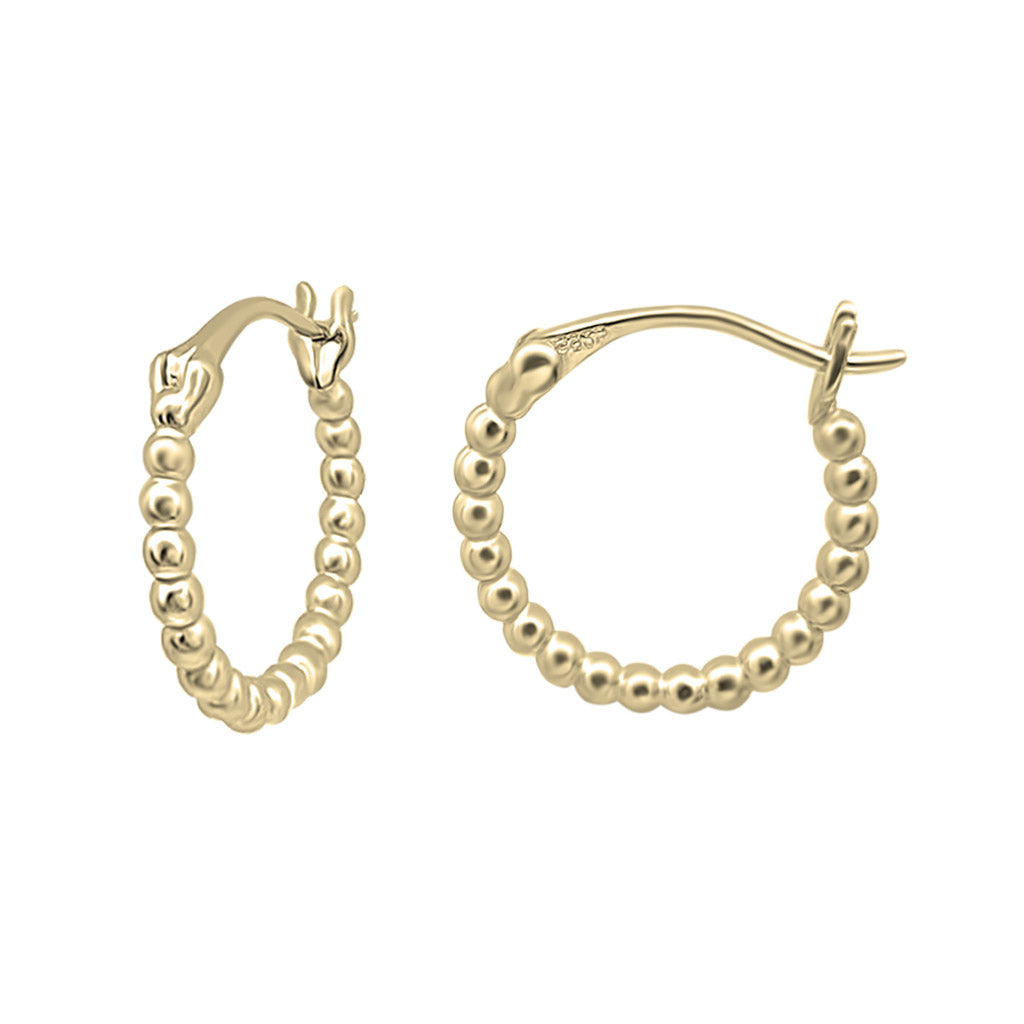 Beaded Hoops