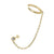 Boucle d'oreille chaîne de manchette en vermeil en or 14 carats kemmi bijoux boho chic style boucle d'oreille piles