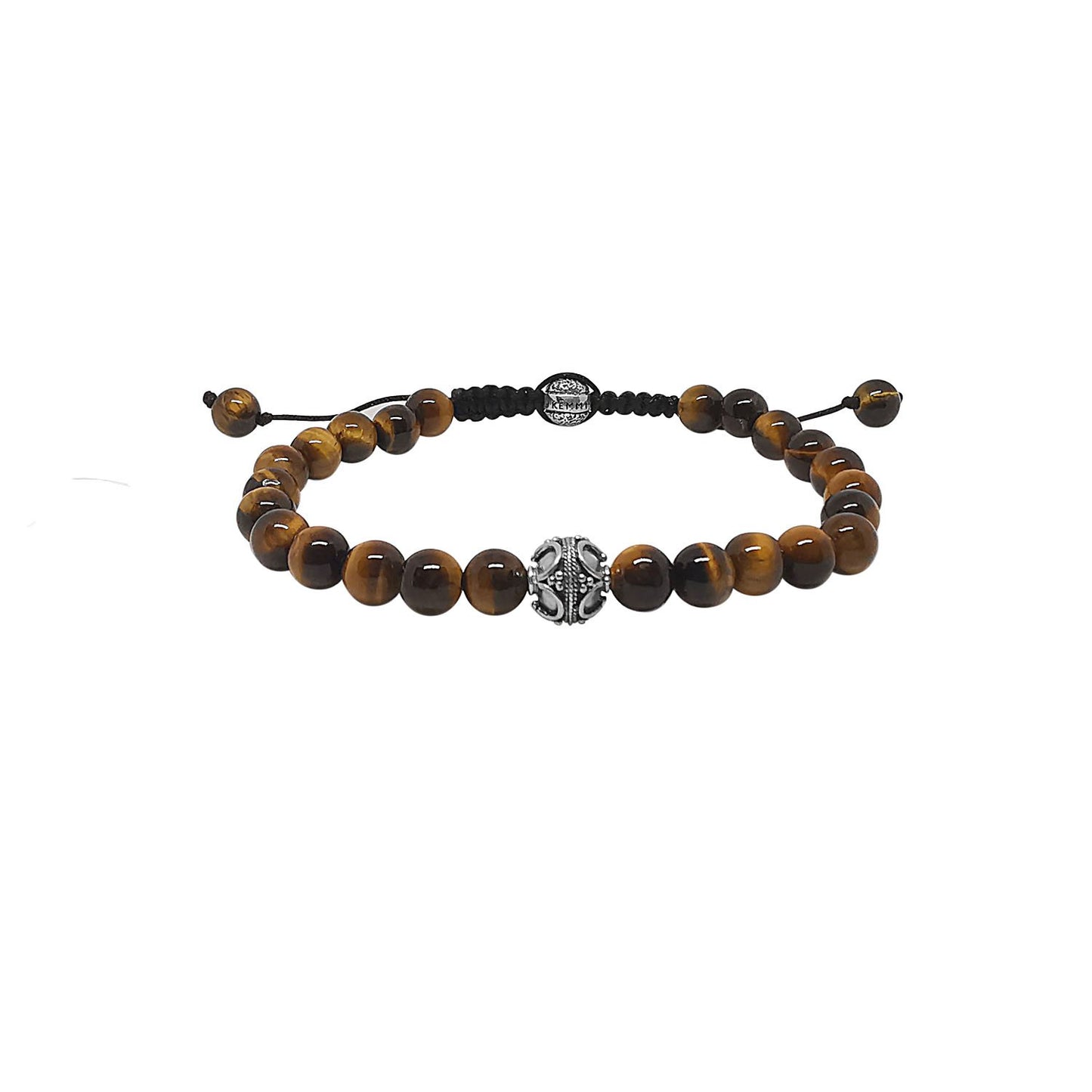 Bracelet homme en perles d'oeil de tigre