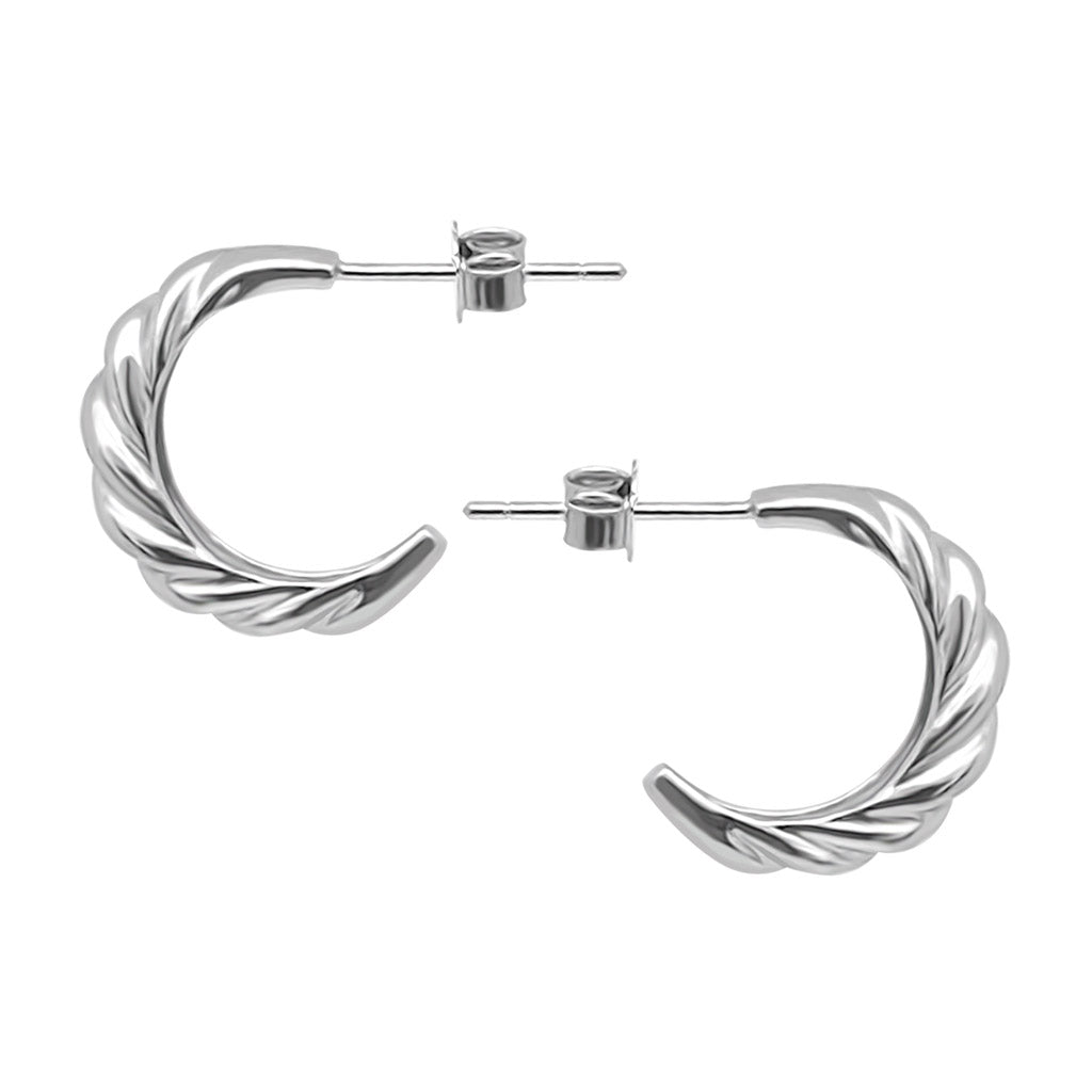 Croissant Stud Hoops