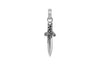 men's sterling silver dagger pendant necklace handmade modern style Kemmi Collection