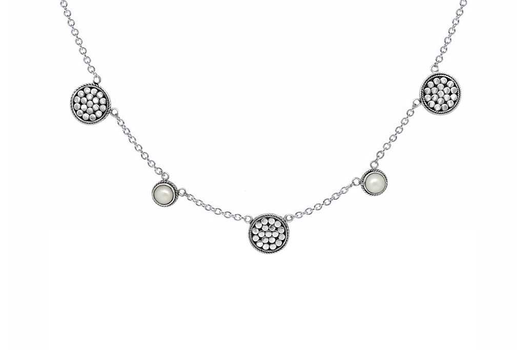 collier ras de cou en argent sterling breloques perles collection bohème chic boho kemmi